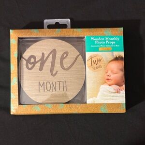 Pearhead Wooden Monthly Photo Props NIB